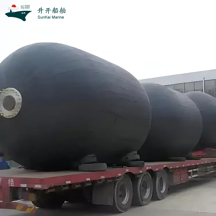 Ang Shengkai Marine Supplies Co., Ltd.'s Newly Developed Marine Inflatable Fenders ay Opisyal na Umalis sa Production Line at Pumasok sa Serbisyo